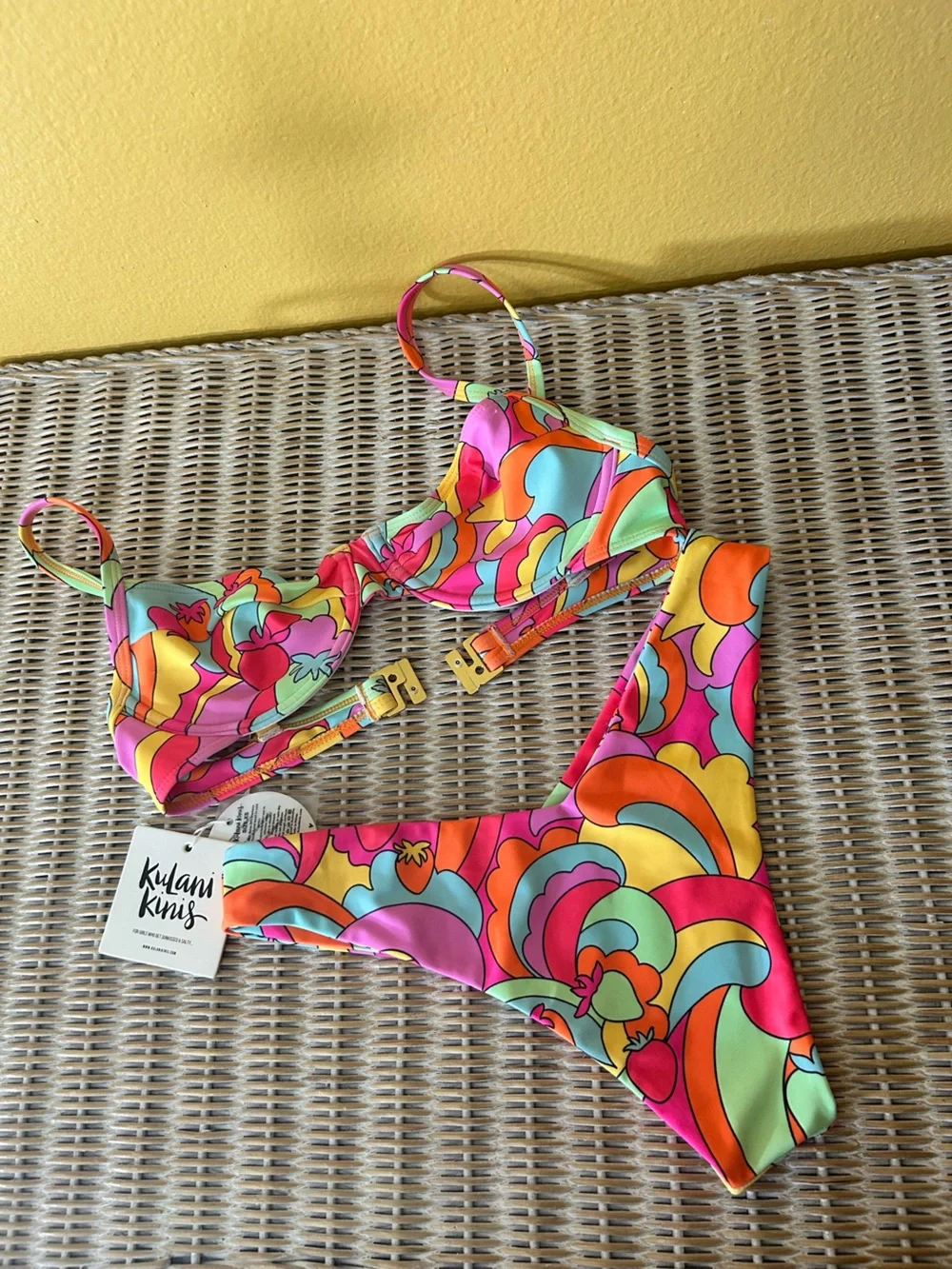 Kulani Kinis Retro Groovy Bikini Set | Size XS | Australian Swimwear | NWT